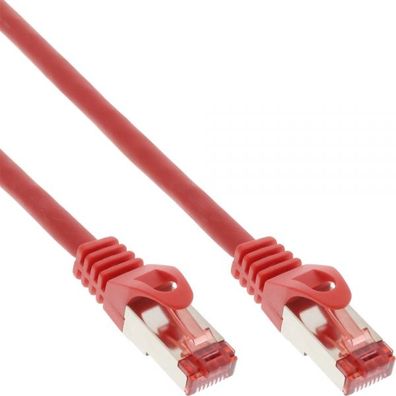 InLine® Patchkabel, S/FTP (PiMf), Cat.6, 250MHz, PVC, CCA, rot, 10m, rot