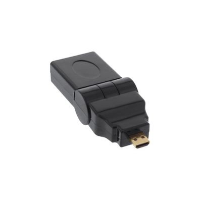 InLine® HDMI Adapter, HDMI A Buchse auf Micro HDMI D flexibel, 4K2K kompatibel,