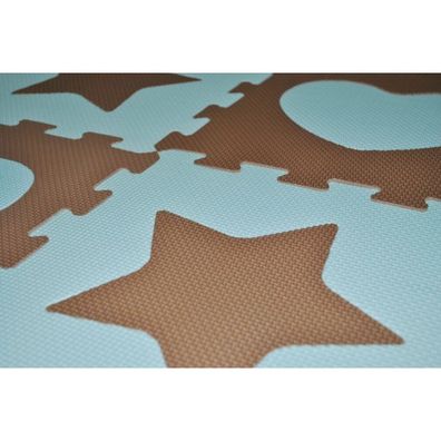 SUN TA TOYS Schaumstoffpuzzle Sterne und Herzen blau S4 (30x30)