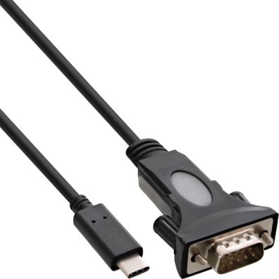 InLine® USB Typ C zu Seriell Adapterkabel, Stecker C an 9pol Sub D mit mit 9-25p