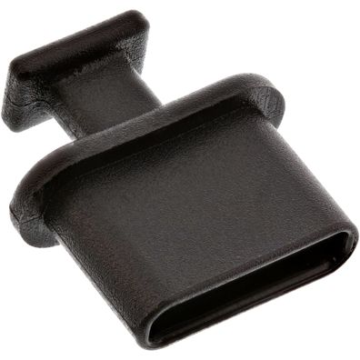 InLine® Staubschutz, für USB Typ-C Buchse, schwarz, 50er Pack, schwarz
