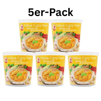 5er-Pack COCK Gelbe Currypaste 400g