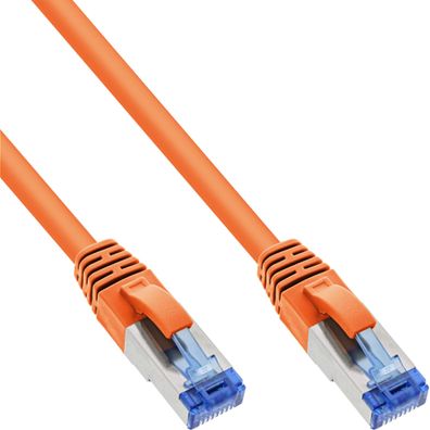 InLine® Patchkabel, S/FTP (PiMf), Cat.6A, 500MHz, halogenfrei, Kupfer, orange, 7