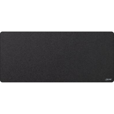 InLine® Maus-Pad XL Schreibtischunterlage, schwarz, 900x400x2mm, schwarz