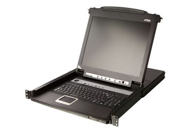 ATEN CL5716M UK KVM Switch 16-Port 17Zoll-LCD Single Rail (PS/2-USB VGA) UK-Layo
