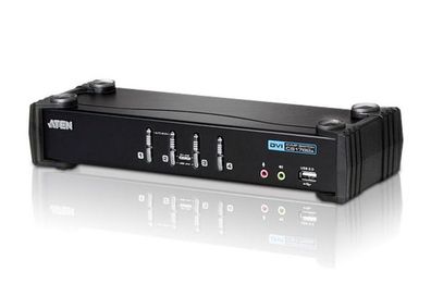 ATEN CS1764A CubiQ KVMP-Switch, 4-fach, DVI, USB, Audio
