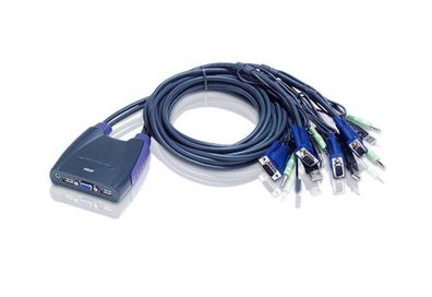 ATEN CS64US KVM-Switch 4-fach, USB, mit Audio
