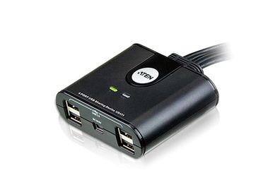 ATEN US424 USB 2.0 Data Switch, 4 USB-Geräte an 4 PC, elektronisch
