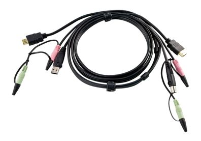 ATEN 2L-7D02UH KVM Kabelsatz, HDMI, USB, Audio, Länge 1,8m