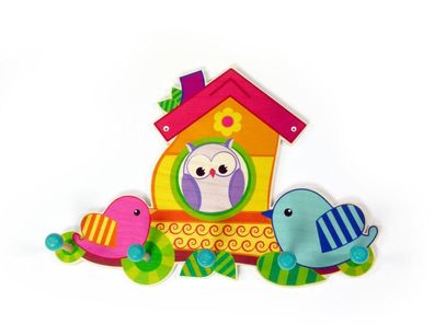 Zimmerdekoration Garderobe Vogelhäuschen BxLxH 370x65x255mm NEU Kinderzimmer