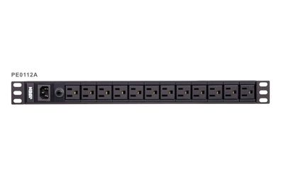 ATEN PE0112G Stromverteilung 1HE 10A 12-Port IEC-C13 Basis-PDU