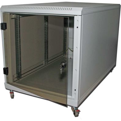 Triton 19Zoll Rollenschrank 12HE 600x900 Glastür