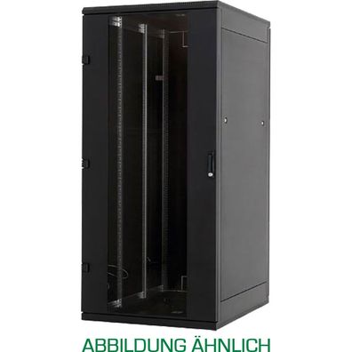 19Zoll Netzwerkschrank 37HE, Triton RTA-37-A82-BAX-A1, 800x1200, Glastür, schwar