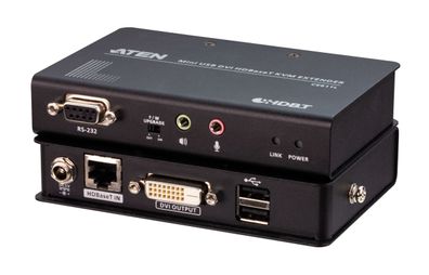 ATEN CE611 Mini Konsolen-Extender, DVI, USB, HDBaseT, max. 100m