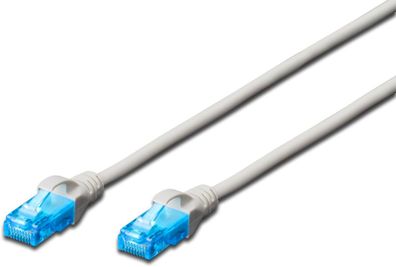 Digitus CAT 5e U-UTP Patchkabel, PVC AWG 26/7, 0,5 m, GR