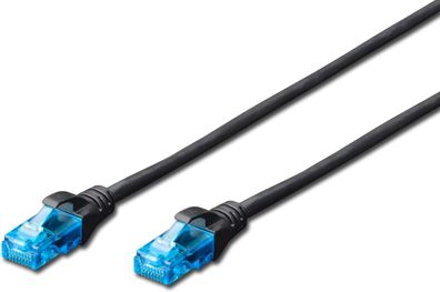 Digitus CAT 5e U-UTP Patchk. PVC AWG 26/7, 10 m, SW