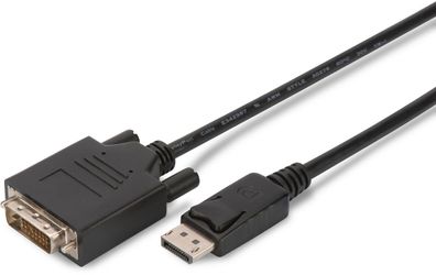 Assmann DisplayPort Adapterkabel DP - DVI 5.0m DP 1.1a sw