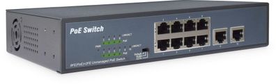 Digitus 8-Port Fast Etherent PoE-Switch + 2 Uplinks
