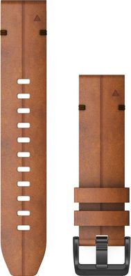 Garmin Ersatzarmband QuickFit 22mm Leder Braun/Schiefergrau