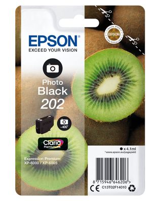 Epson Tintenpatrone 202 Schwarz (4,1ml)