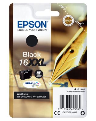 Epson Tintenpatrone 16XXL Schwarz