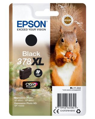 Epson Tintenpatrone 378XL Schwarz (11,2ml)