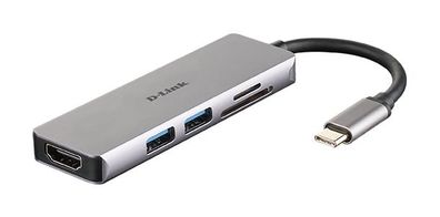 D-Link DUB-M530 USB-C 5-Port USB 3.0 Hub mit HDMI/Card Reader