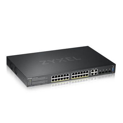 ZyXEL GS2220-28HP 24-Port + 4x SFP Gigabit L2 mgd PoE+ Switch