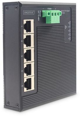 Digitus Industrie Gigabit Flat Switch, 5-Port DN-651126