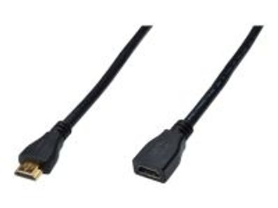 Assmann HDMI Verlängerung Typ A 3.0m Ultra HD 24p gold sw