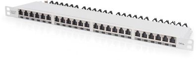 Digitus 0.5HE CAT 6A EA PatchPanel geschirmt 24-Port RJ45 8P8C