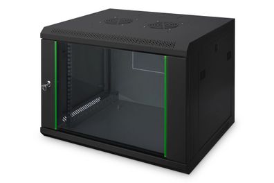 Digitus Wandgehäuse 19Zoll; 12HE; Schwarz; 638x600x450