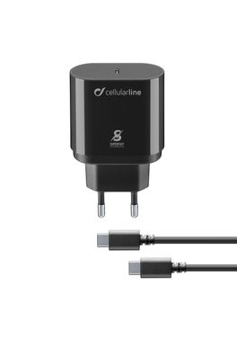 Cellularline USB-C SuperfastChargerKit 25W mitKabel f. Samsung