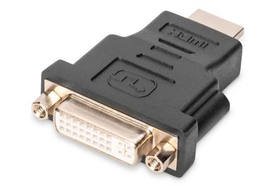 Digitus HDMI Adapter Typ A-DVI-I(24 + 5) St/Bu Full HD schwarz