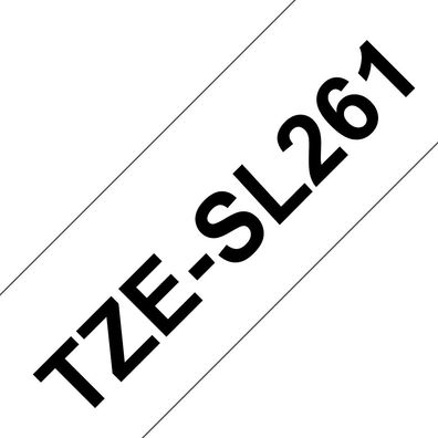 Brother TZe-SL261 weiß/schwarz, 36 mm, selbstlaminierend, 8 m