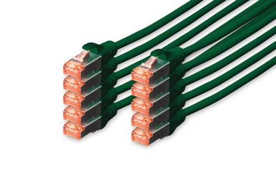 Digitus CAT 6 S-FTP Patchk. Cu, LSZH AWG 27/7,0,25 m,10er, N