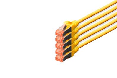 Digitus CAT 6 S-FTP Patchk. Cu, LSZH AWG 27/7, 10 m, 5er, GE