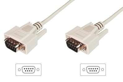 Digitus Datatransfer Anschlusskabel, D-Sub9 St/St