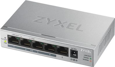 ZyXEL GS1005-HP 5-Port Desktop Gigabit PoE+ Switch 60W