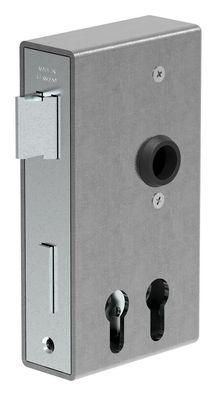 Schlosskasten | für 2 Profilzylinder | Maße: 40x94,5x173 mm | Stahl S235JR, roh | AMF