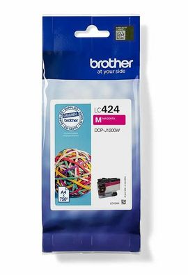 Brother Tintenpatrone LC-424M Magenta (ca. 750 Seiten)