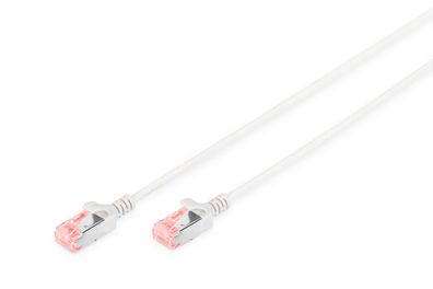 Digitus CAT 6 U-FTP Slim Patchk. Cu, LSZH AWG 28/7, 10 m, GR