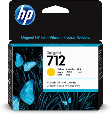 HP Tintenpatrone Nr. 712 Gelb (29ml)