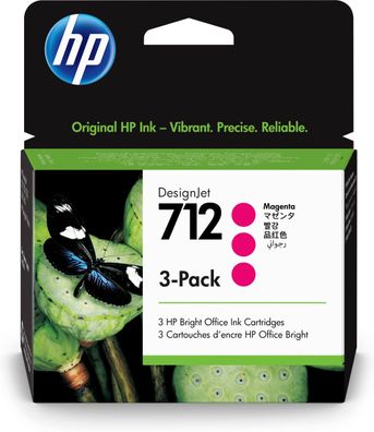 HP Tinte Nr. 712 Magenta 3er Pack (3 x 29ml)