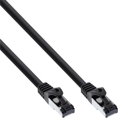 Patchkabel, S/FTP (PiMf), Cat.8.1, 2000MHz, halogenfrei, Kupfer, schwarz, 0,25m