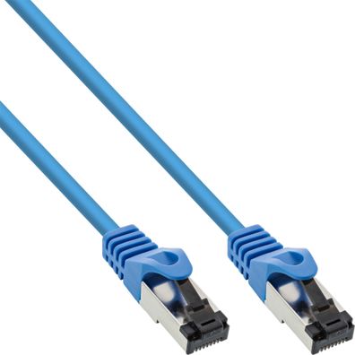 InLine® Patchkabel, S/FTP (PiMf), Cat.8.1, 2000MHz, halogenfrei, Kupfer, blau, 1