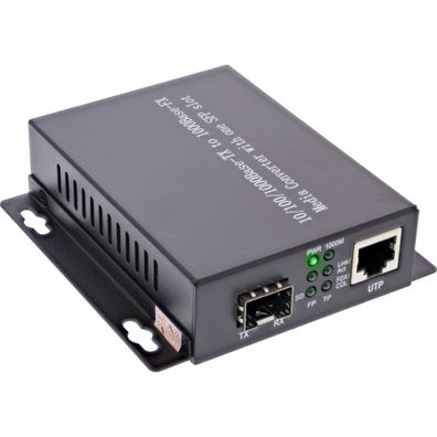Netzwerk Media Konverter 10/100/1000Mb/s TP zu SFP LWL (für LC Duplex), MM, 550m