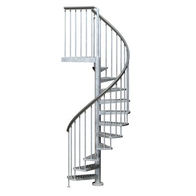 Dolle Aussentreppe Gardenspin 246-282cm Geschosshoehe 11 Stufen Metall gelocht Ausse