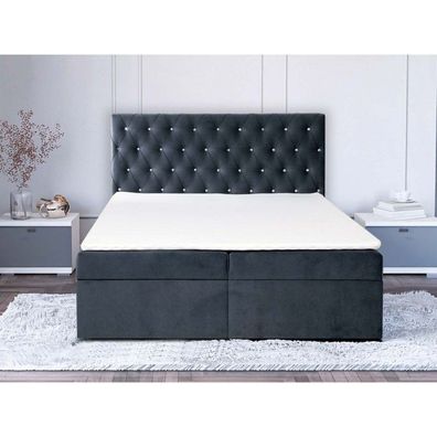 Bella Kontinentalbett 140x200 cm gepolstert für das Schlafzimmer