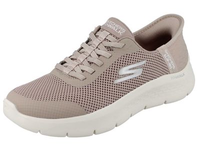 Skechers Slip-ins Damen Schlupfsneaker beige taupe Textil